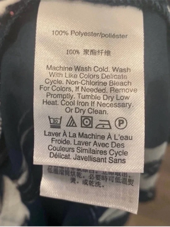 💚 DKNY Black, Hunter Green, and Ivory Floral Sleeveless Top/ Tank - Size Medium - Picture 5 of 5